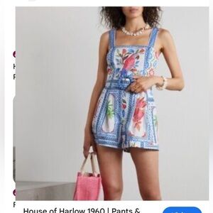 House of Harlow S Floral Patterned  Romper